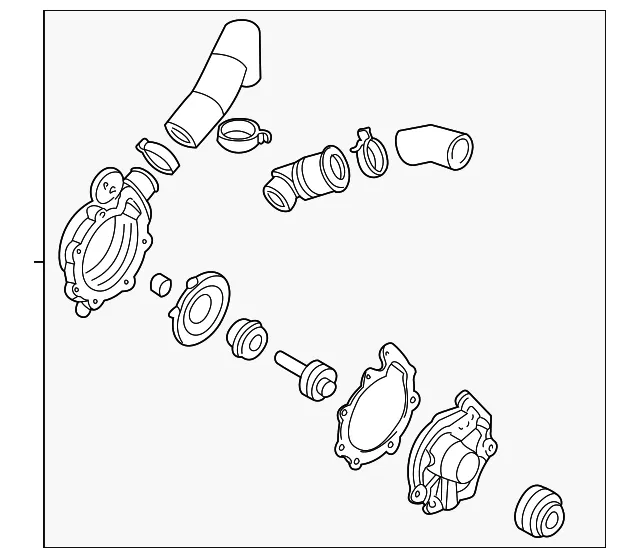 Engine Water Pump - Mazda (aj0315010f)