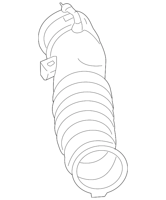 Engine Air Intake Hose - Mazda (ajb413221a)