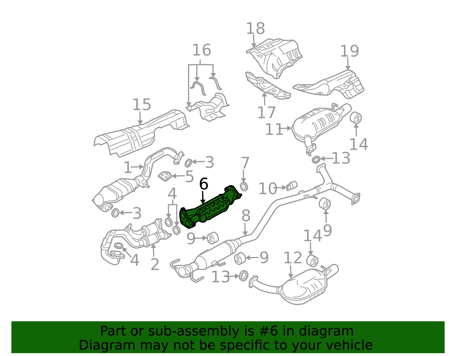 Catalytic Converter - Mazda (ajb420550a) - view 2