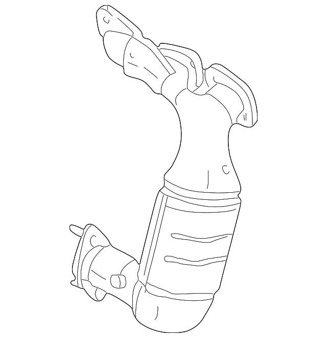 Catalytic Converter With Integrated Exhaust Manifold - Mazda (ajtt2050xa)