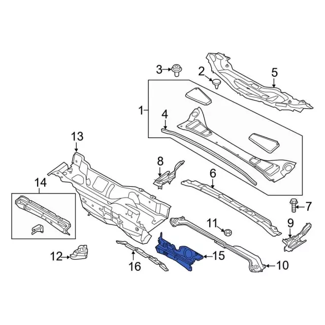 Engine Compartment Insulation - Ford (av6z9901588a)