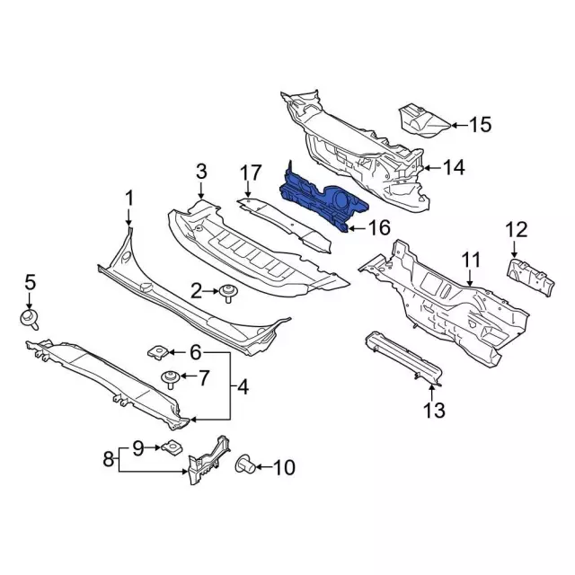 Engine Compartment Insulation - Ford (av6z9901588a) - view 3