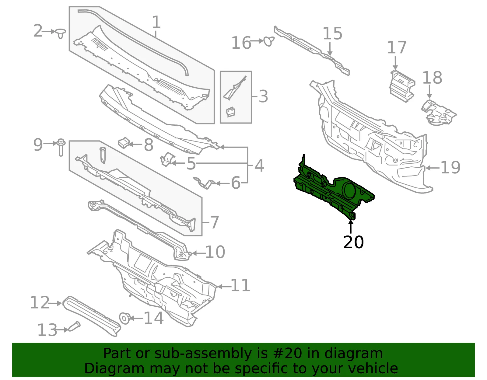 Engine Compartment Insulation - Ford (av6z9901588a) - view 5