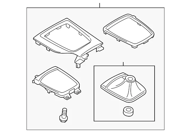 Automatic Transmission Shift Cover Plate - Mazda (bact64340)