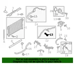 Engine Coolant Overflow Hose Bracket - Ford (bb5z8w287d) - view 5