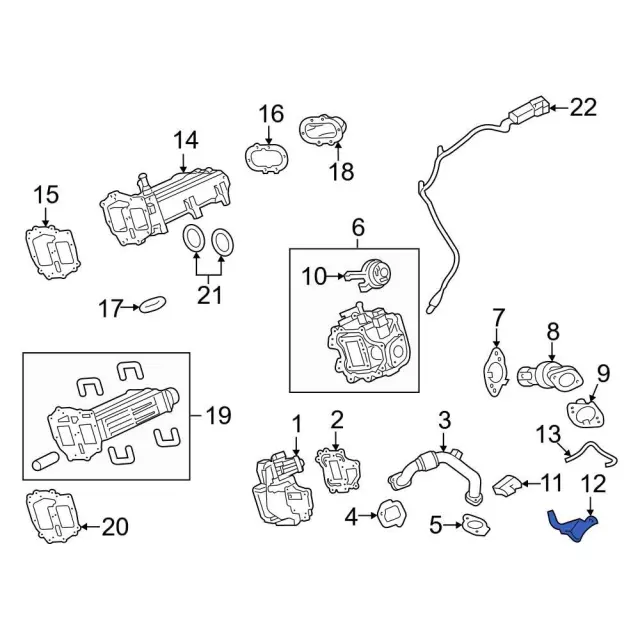Exhaust Gas Re-Circulation (Egr) Valve Control Solenoid Bracket - Ford (bc3z9l456d) - view 5
