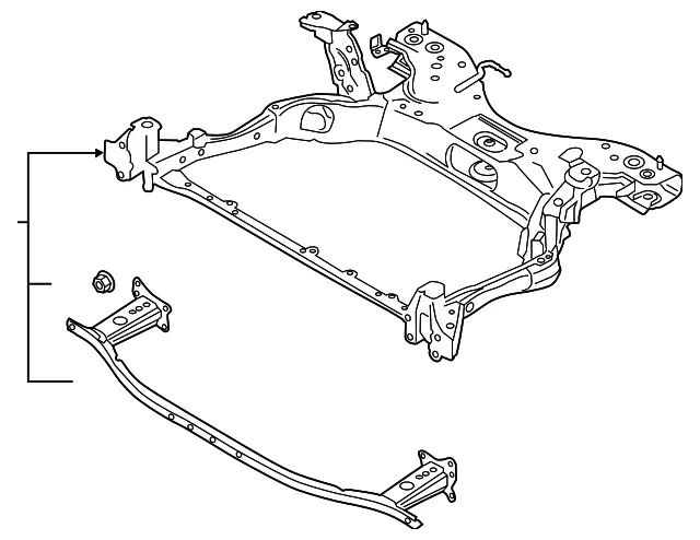 Engine Cradle - Mazda (bdnf3480xc)