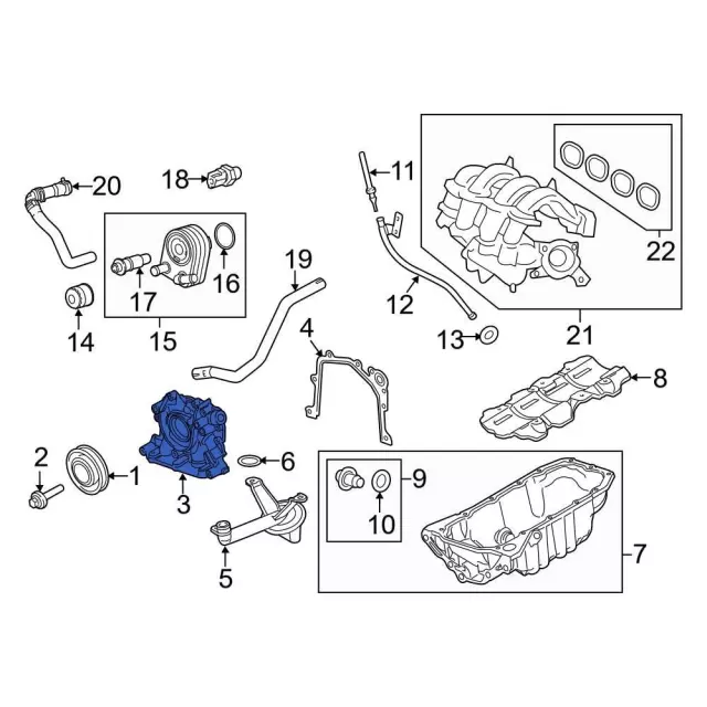Engine Oil Pump - Ford (be8z6600a) - view 6