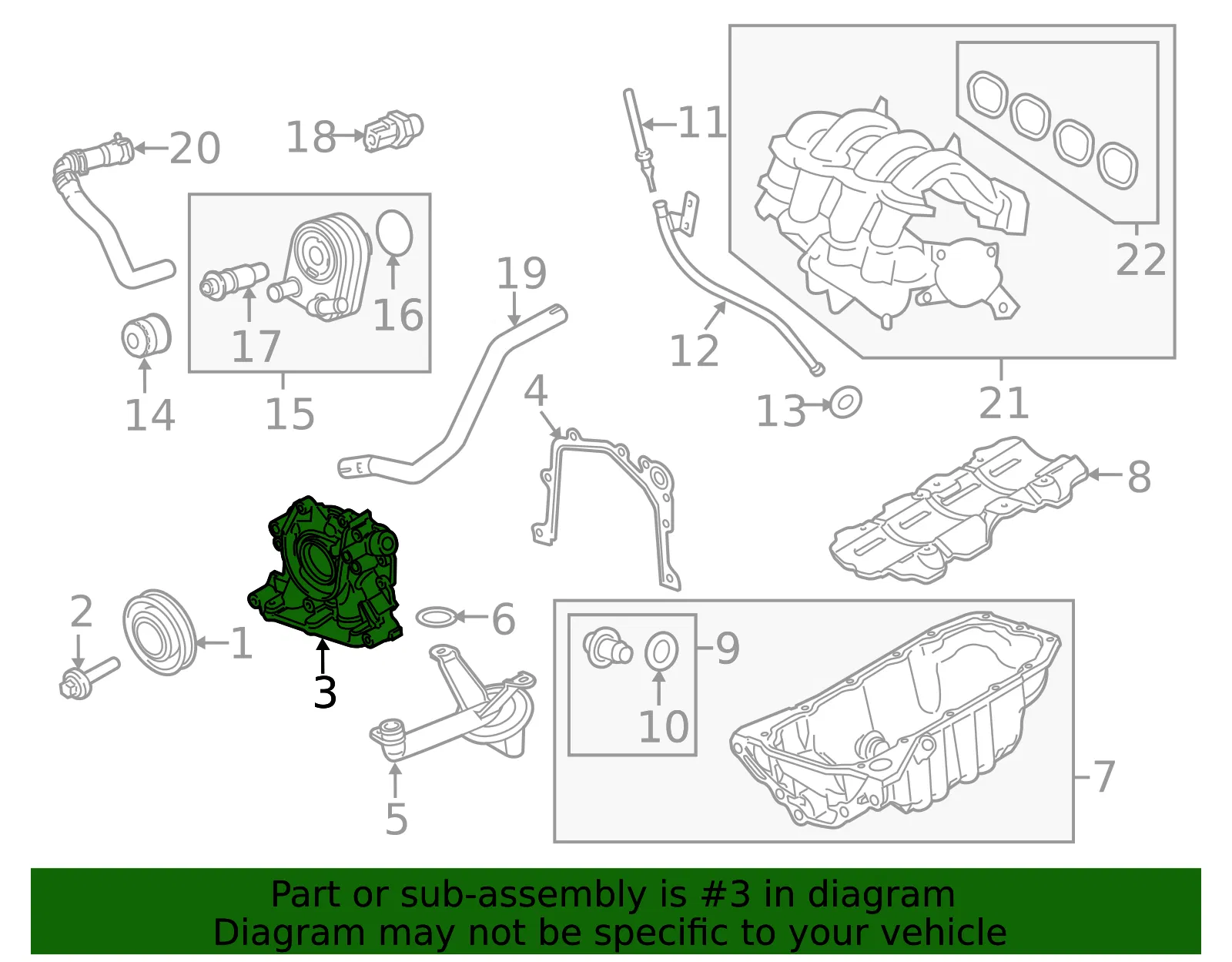 Engine Oil Pump - Ford (be8z6600a) - view 9