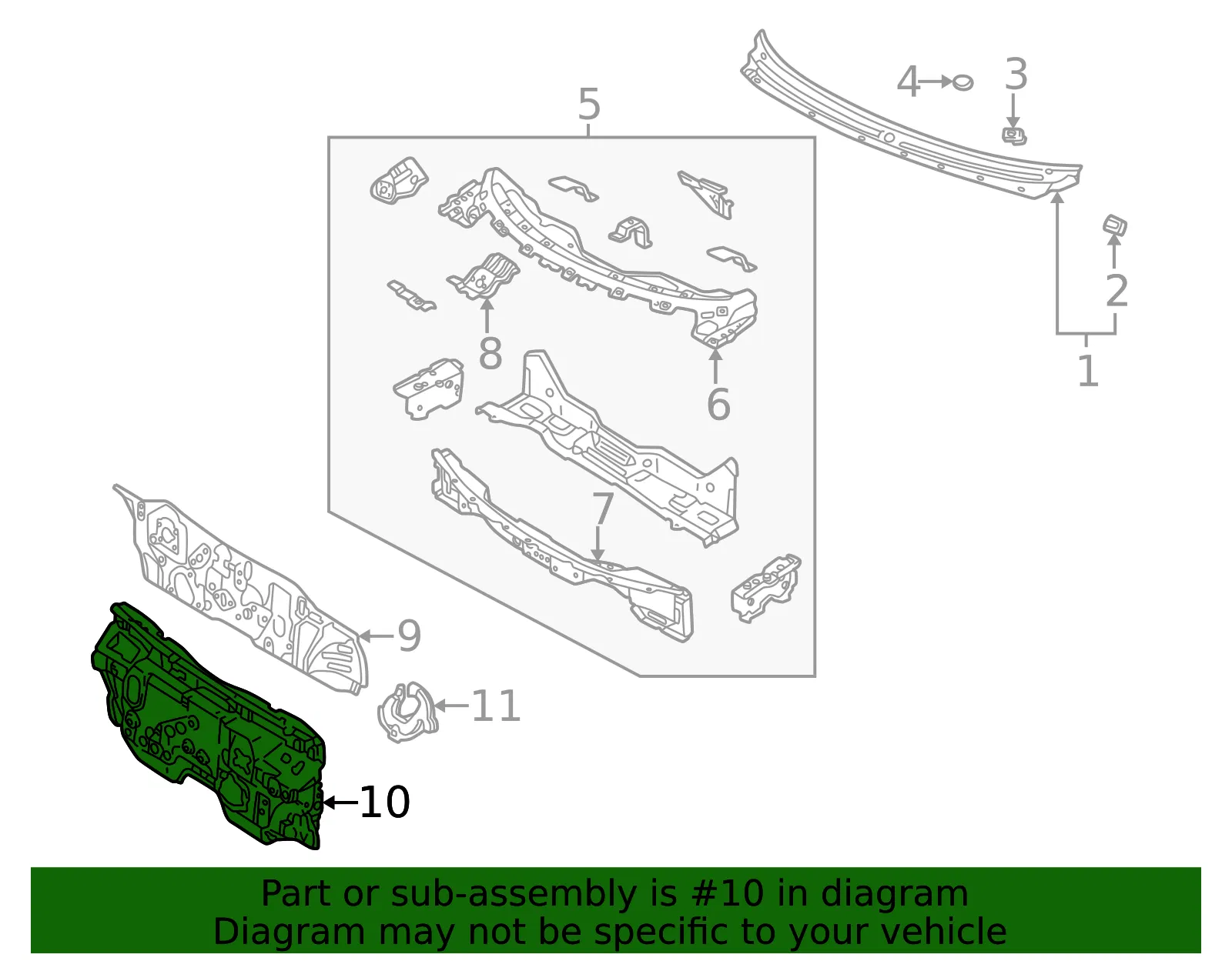 Engine Compartment Insulation - Mazda (bj2g6863xa) - view 2