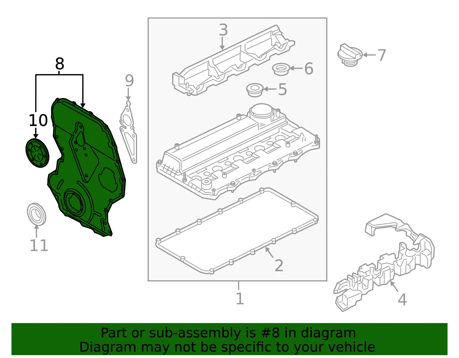 Engine Timing Cover - Ford (bk3z6019a) - view 6