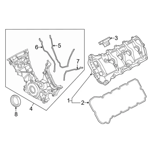 Engine Timing Cover - Ford (bl3z6019b) - view 3