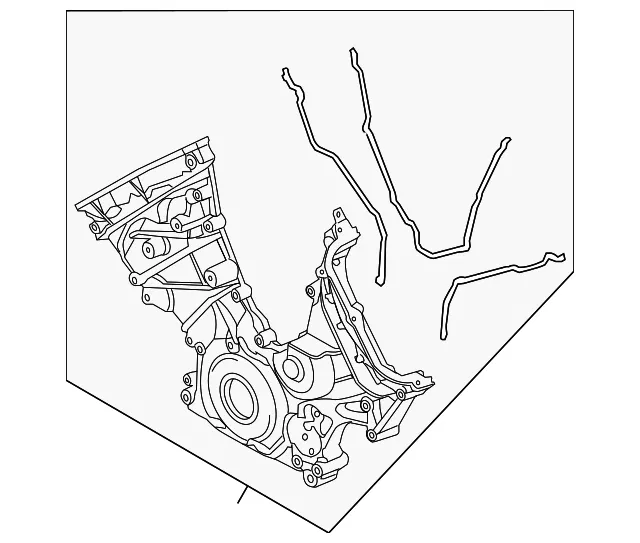 Engine Timing Cover - Ford (bl3z6019b) - view 5