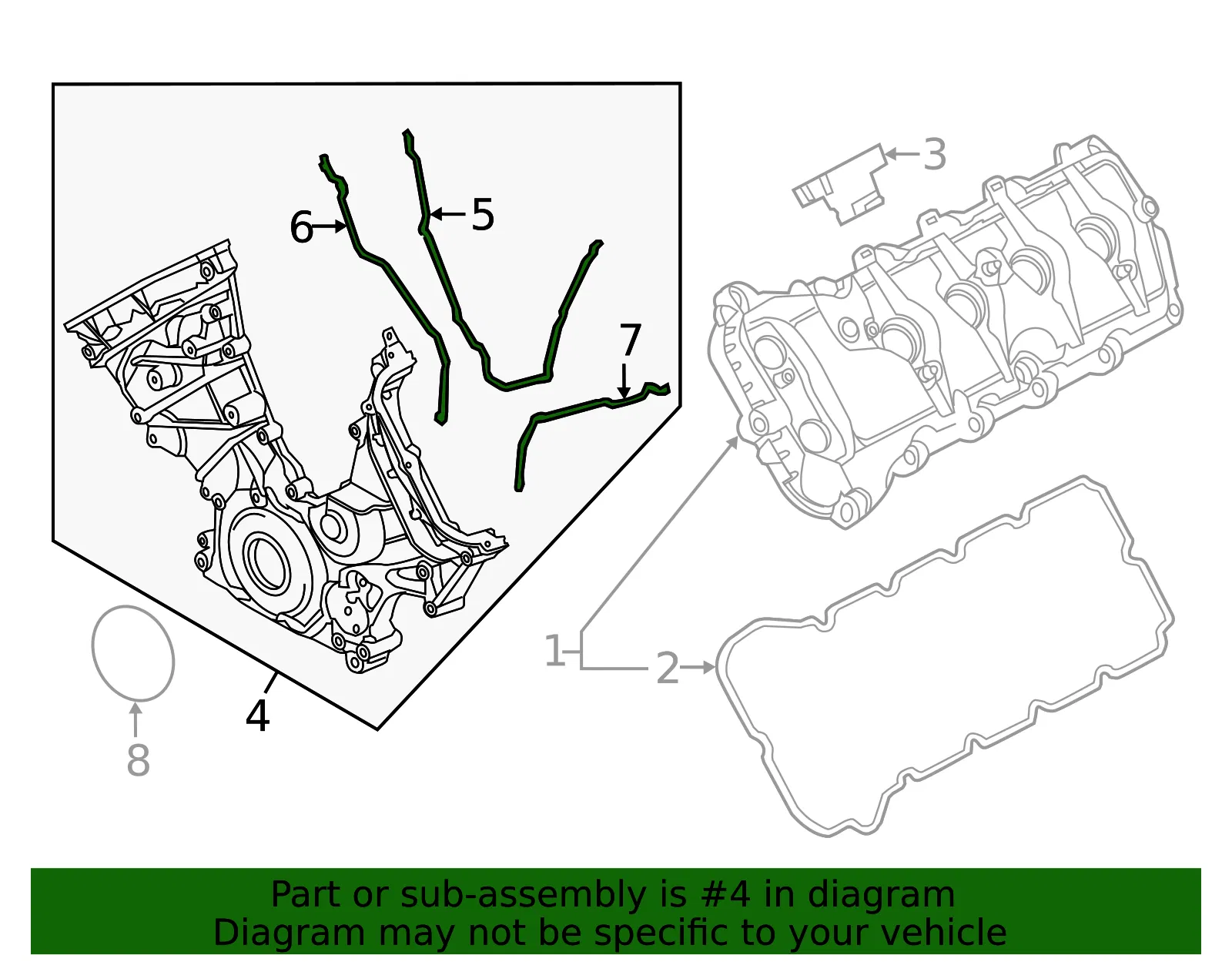Engine Timing Cover - Ford (bl3z6019b) - view 6
