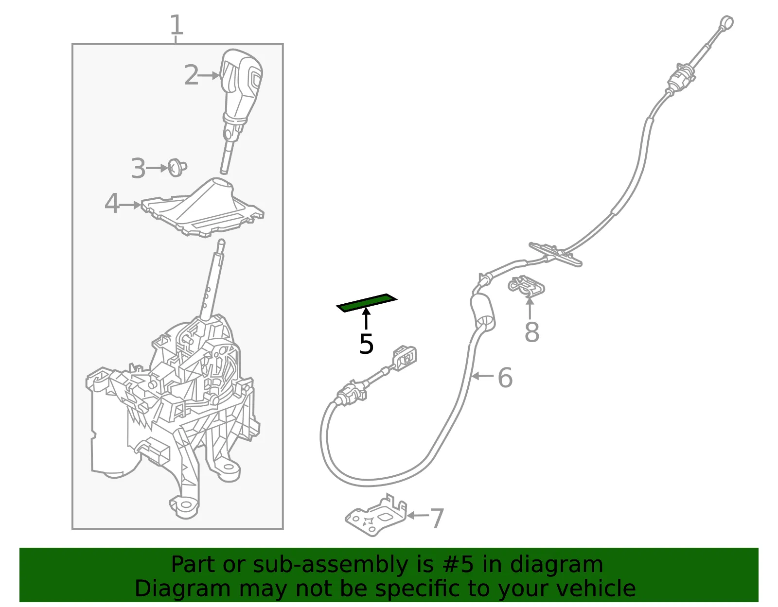 Automatic Transmission Shift Indicator - Ford (bm5z7a110d) - view 6