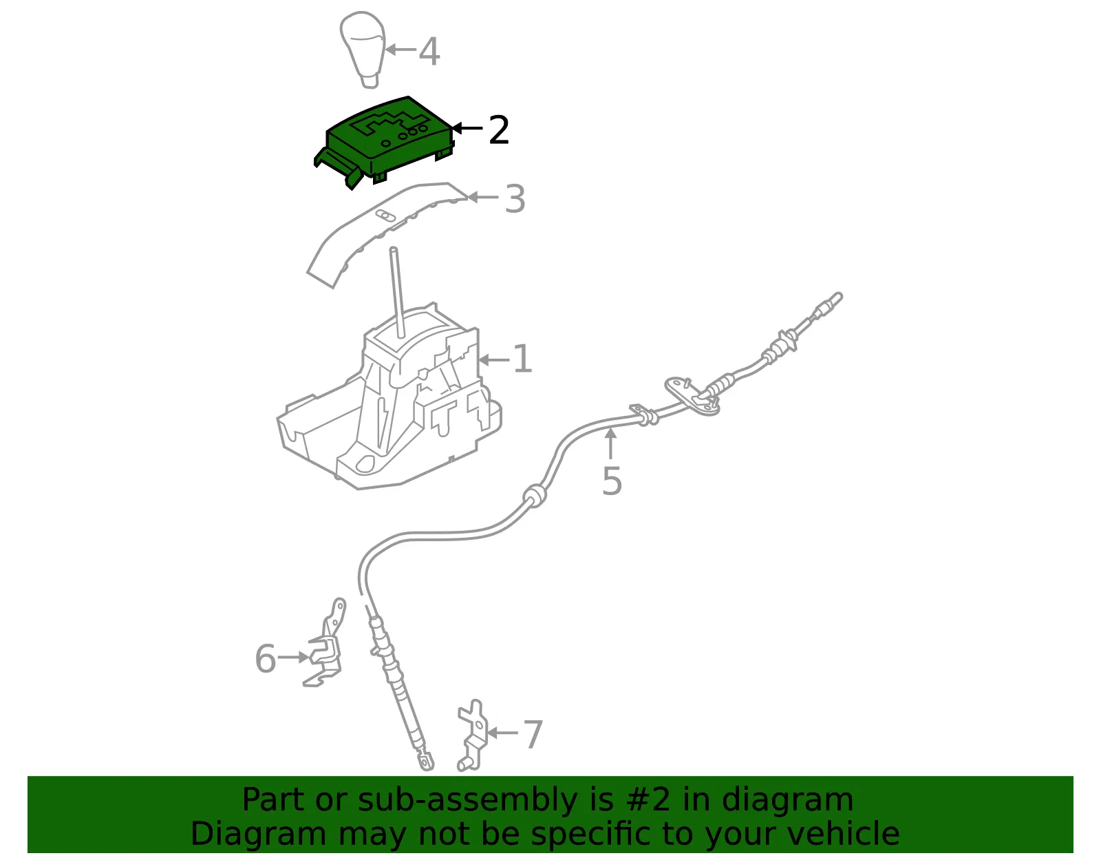 Automatic Transmission Shift Indicator - Mazda (bn8d64350e) - view 2