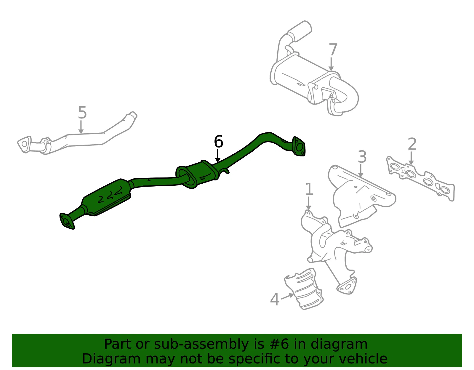 Catalytic Converter - Mazda (bp4x2055xk) - view 2