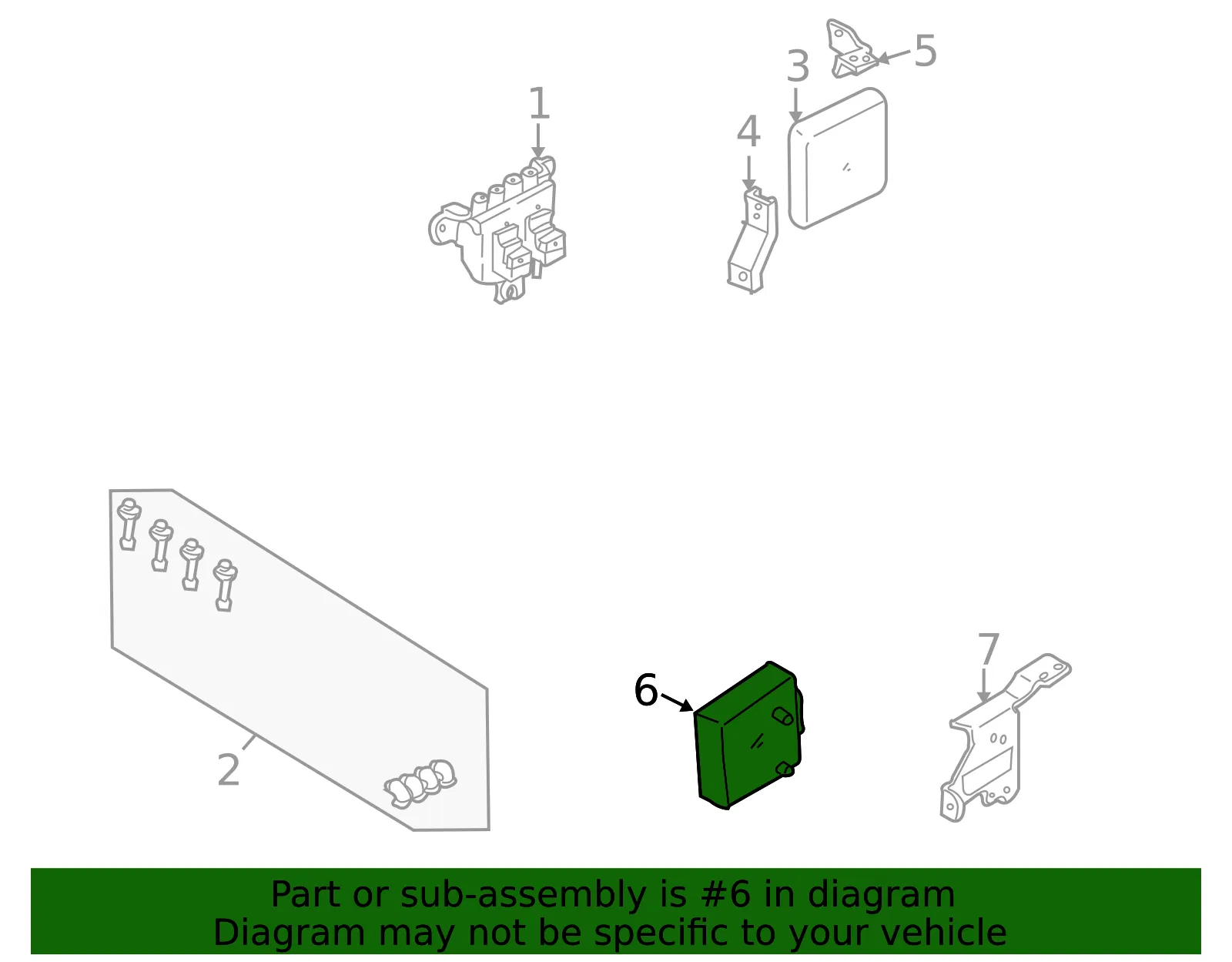 Automatic Transmission Control Module - Mazda (bp6h189e1) - view 2