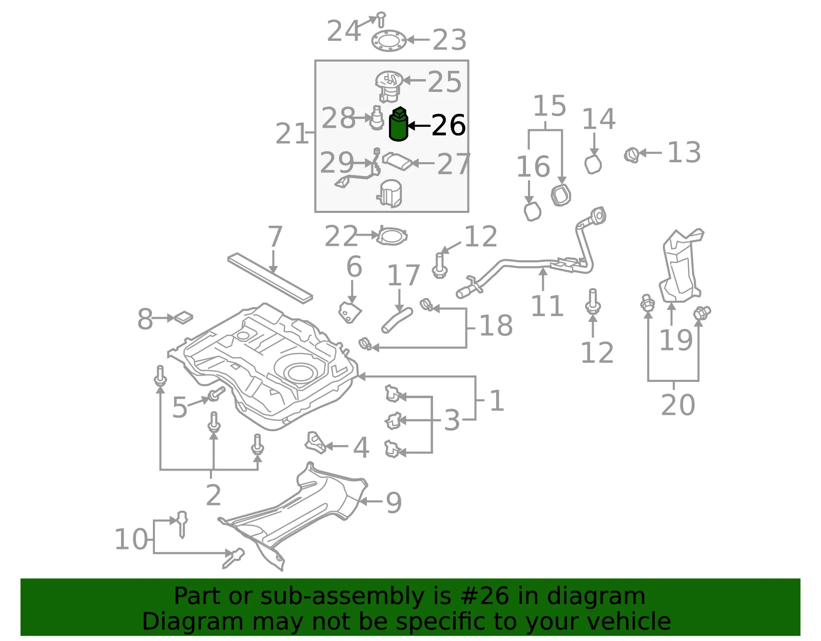 Fuel Pump - Mazda (ca4113350) - view 2