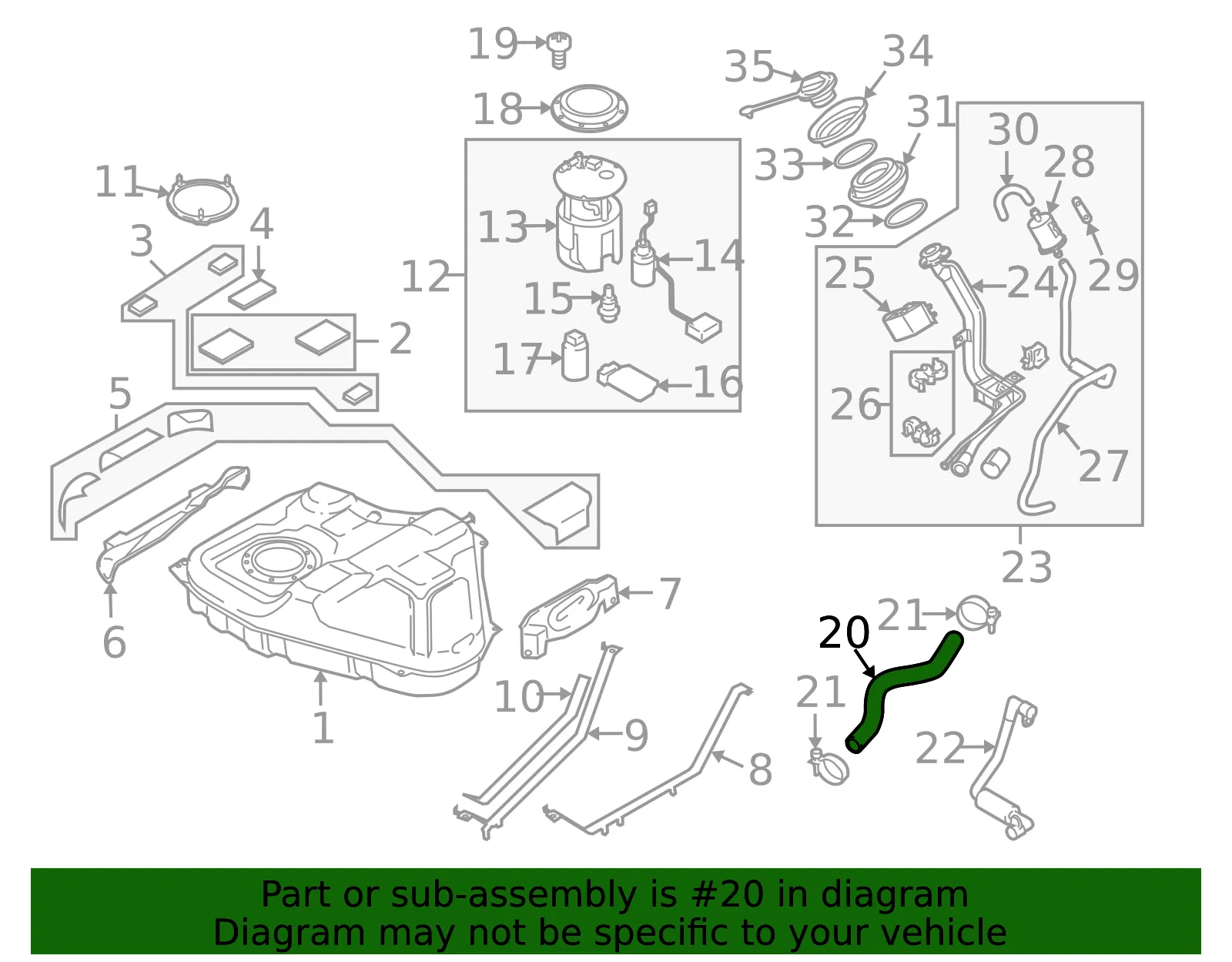 Fuel Filler Hose Clamp - Mazda (cc4342231b) - view 2