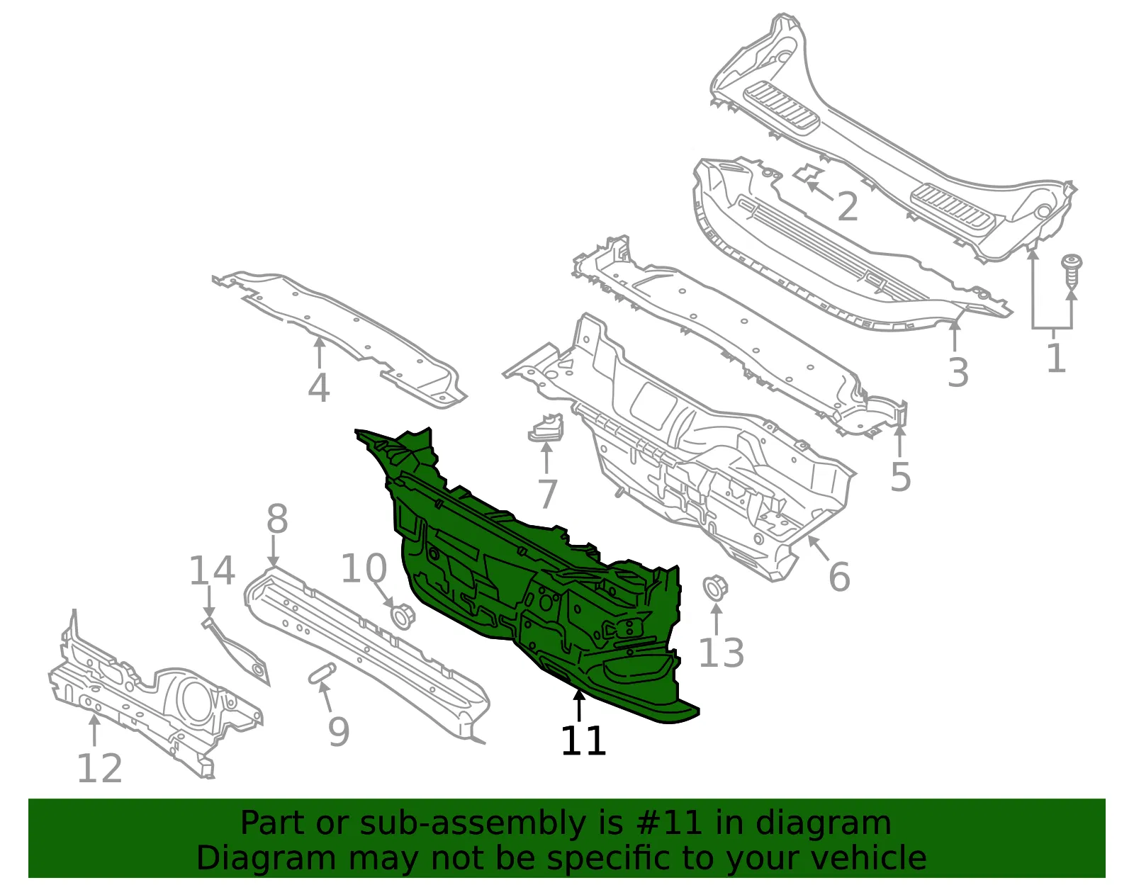 Engine Compartment Insulation - Ford (cj5z7801670d) - view 2