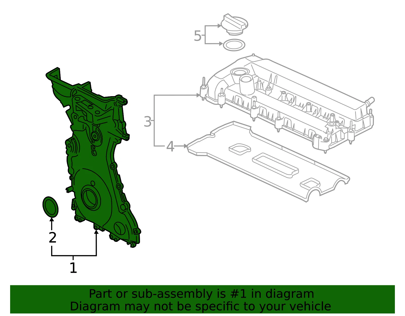 Engine Timing Cover - Ford (cv6z6019c) - view 4