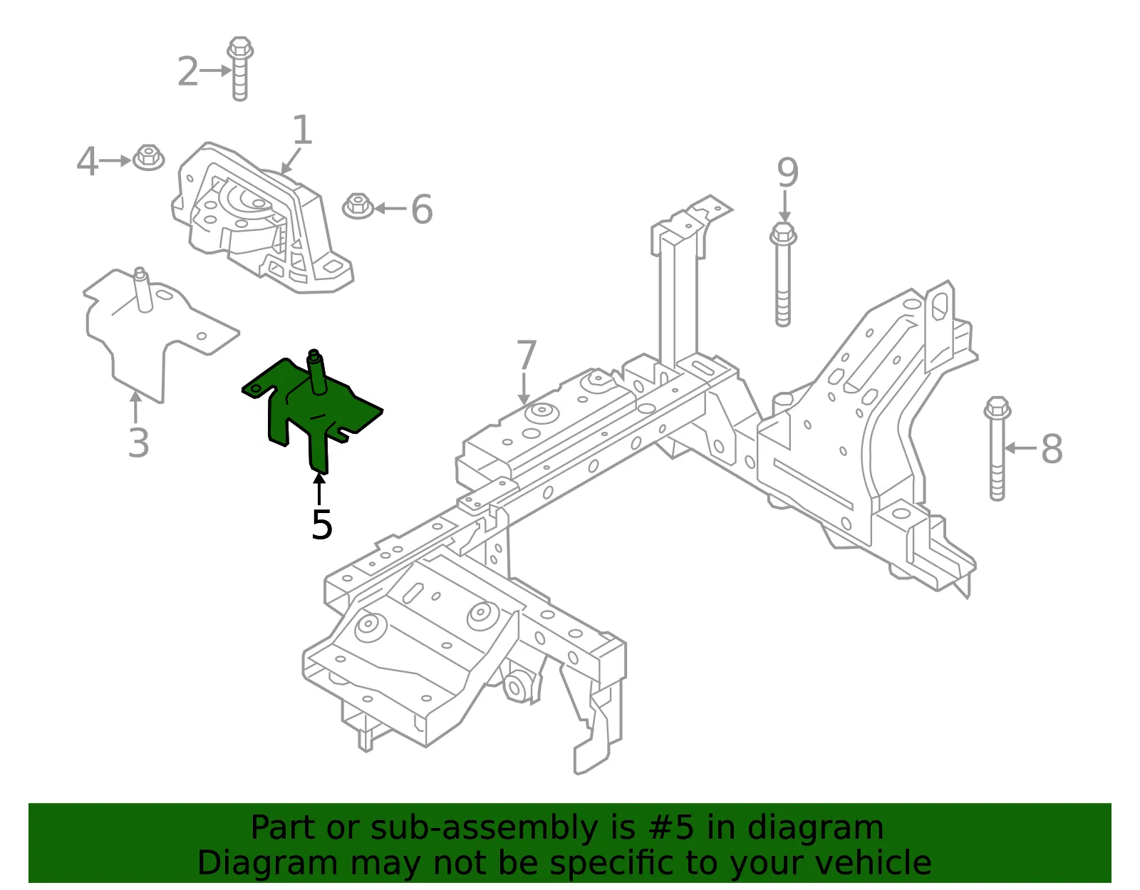 Engine Mount Bracket - Ford (cv6z6028a) - view 4
