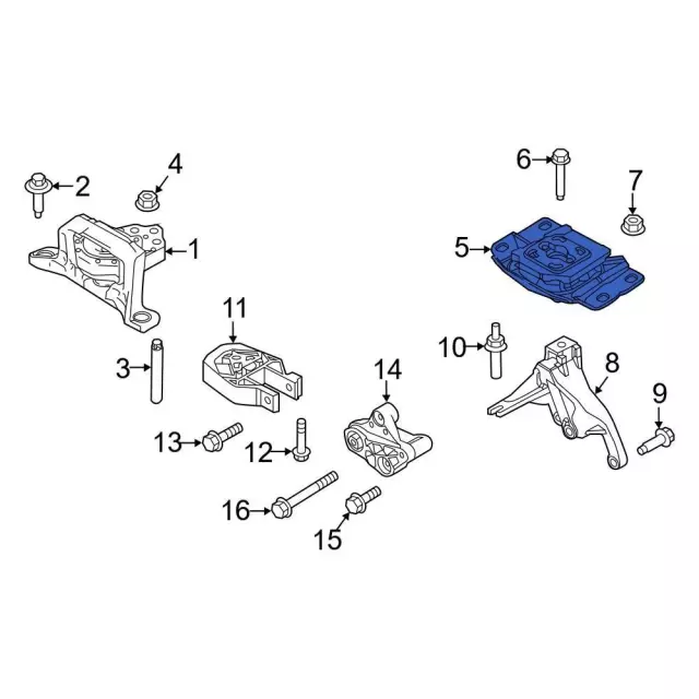 Automatic Transmission Mount Bracket - Ford (cv6z6068c) - view 3