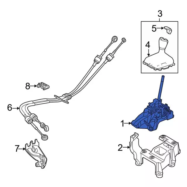 Shifter Assembly - Ford (cv6z7210a) - view 5