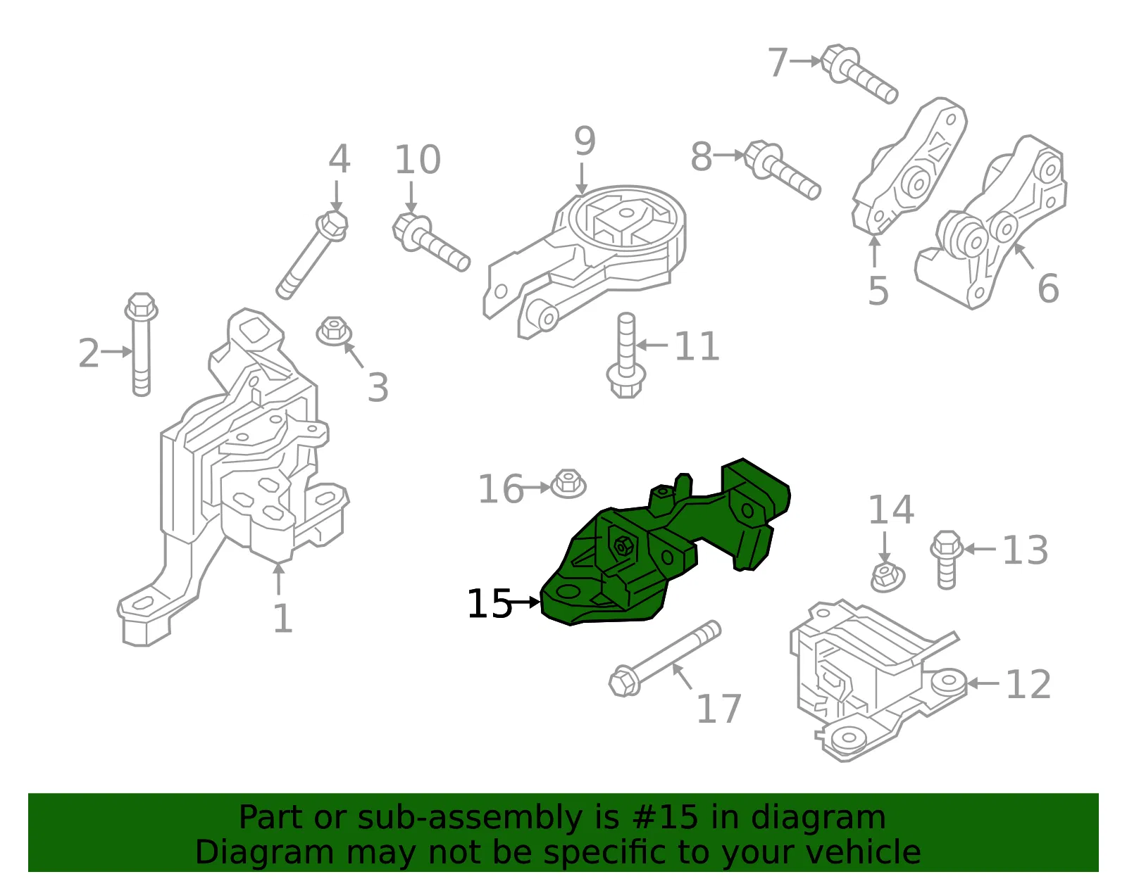 Engine Mount Bracket - Mazda (d10g3908y) - view 2