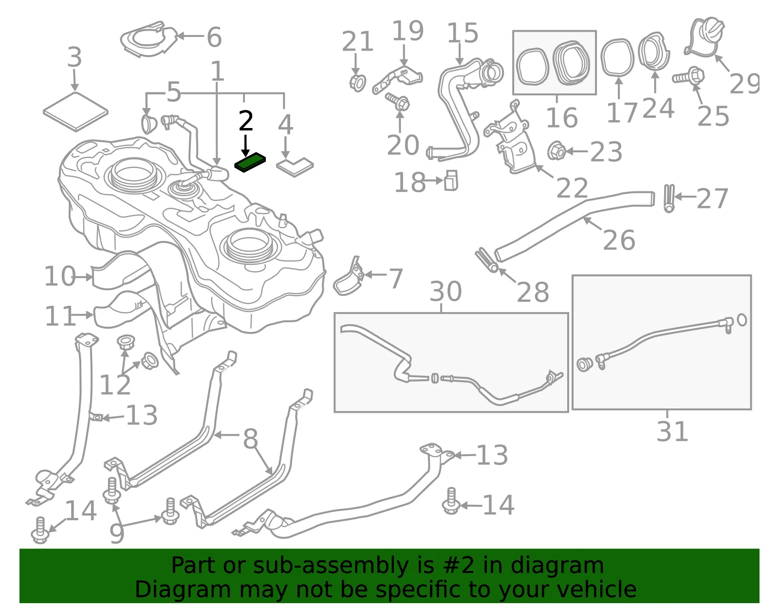 Fuel Tank Pad - Mazda (d65142761b) - view 2