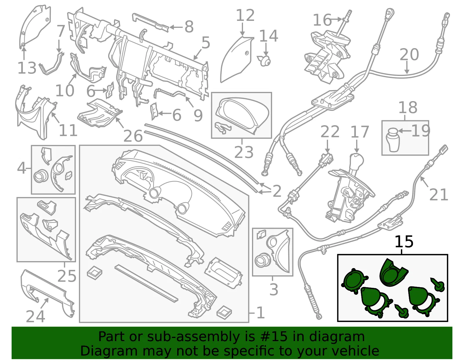 Automatic Transmission Shift Lever Boot - Mazda (d65264340b02) - view 2