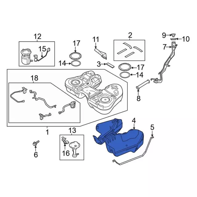 Fuel Tank Shield - Ford (da8z9a032b) - view 4