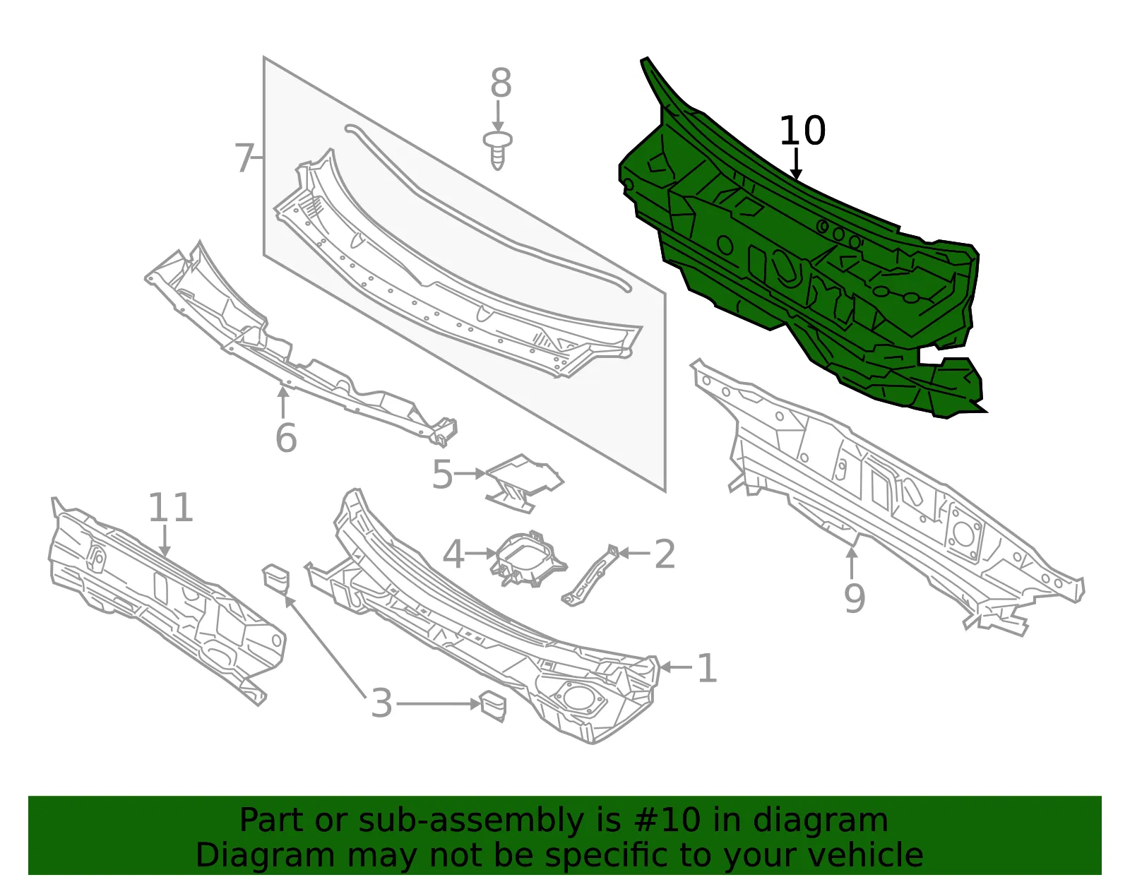 Engine Compartment Insulation - Ford (db5z7801670a) - view 2