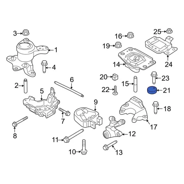 Engine Mount Isolator - Ford (dg9z6f028d) - view 4