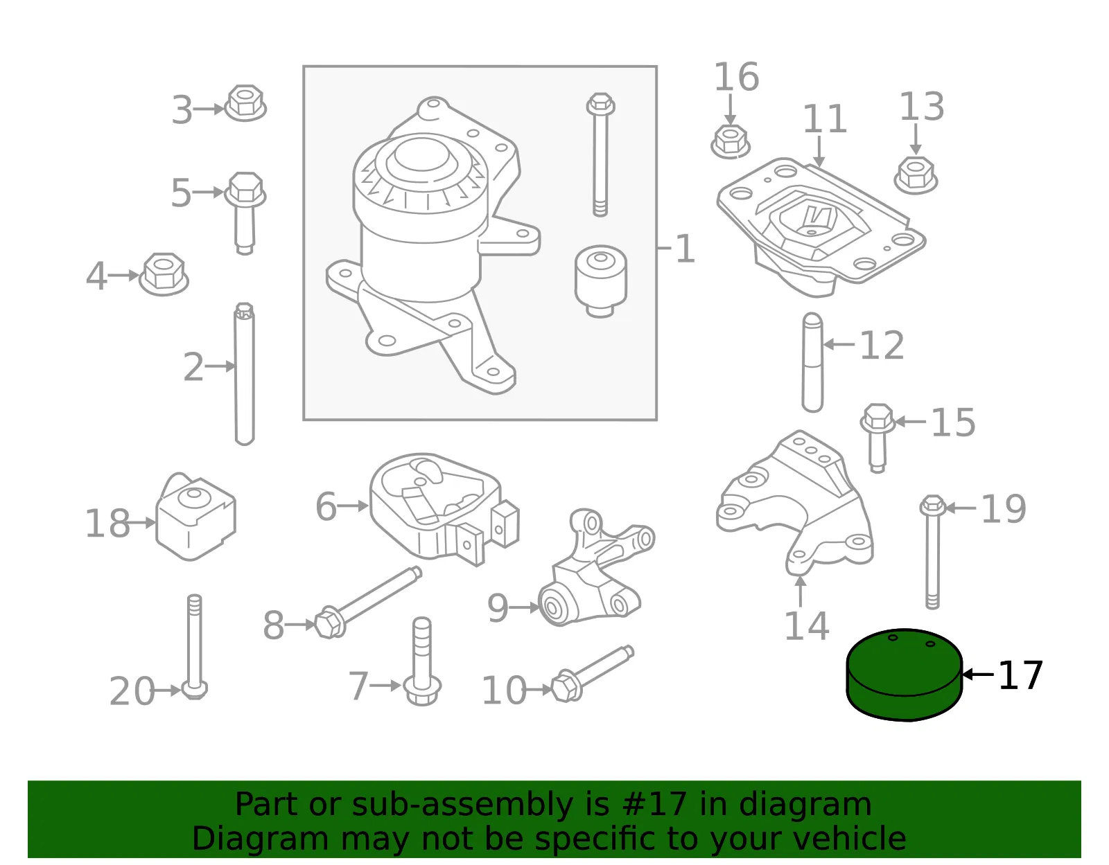 Engine Mount Isolator - Ford (dg9z6f028d) - view 8