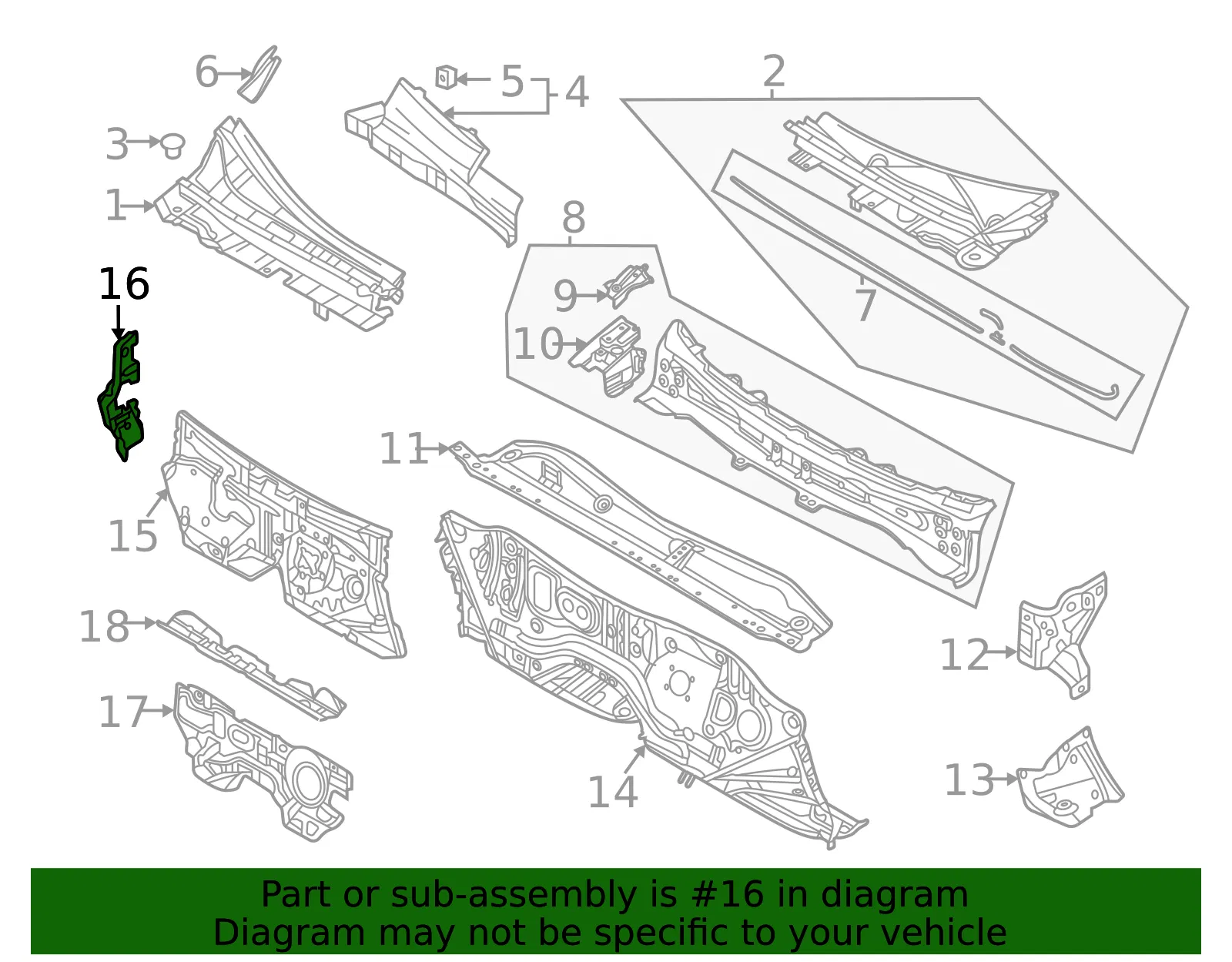 Engine Compartment Insulation - Mazda (dgh968636) - view 2