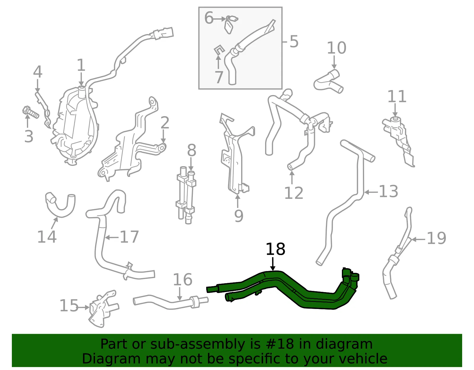 Engine Coolant Pipe - Ford (dm5z8290e) - view 4