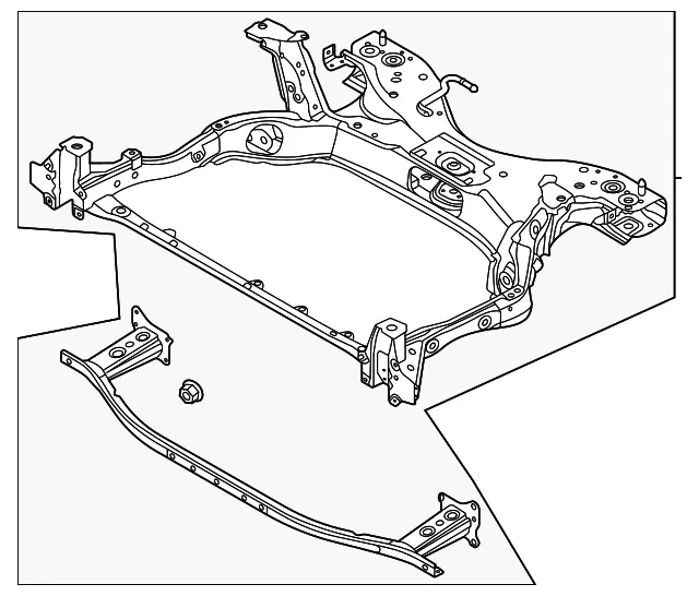 Engine Cradle - Mazda (dn4e3480xb)