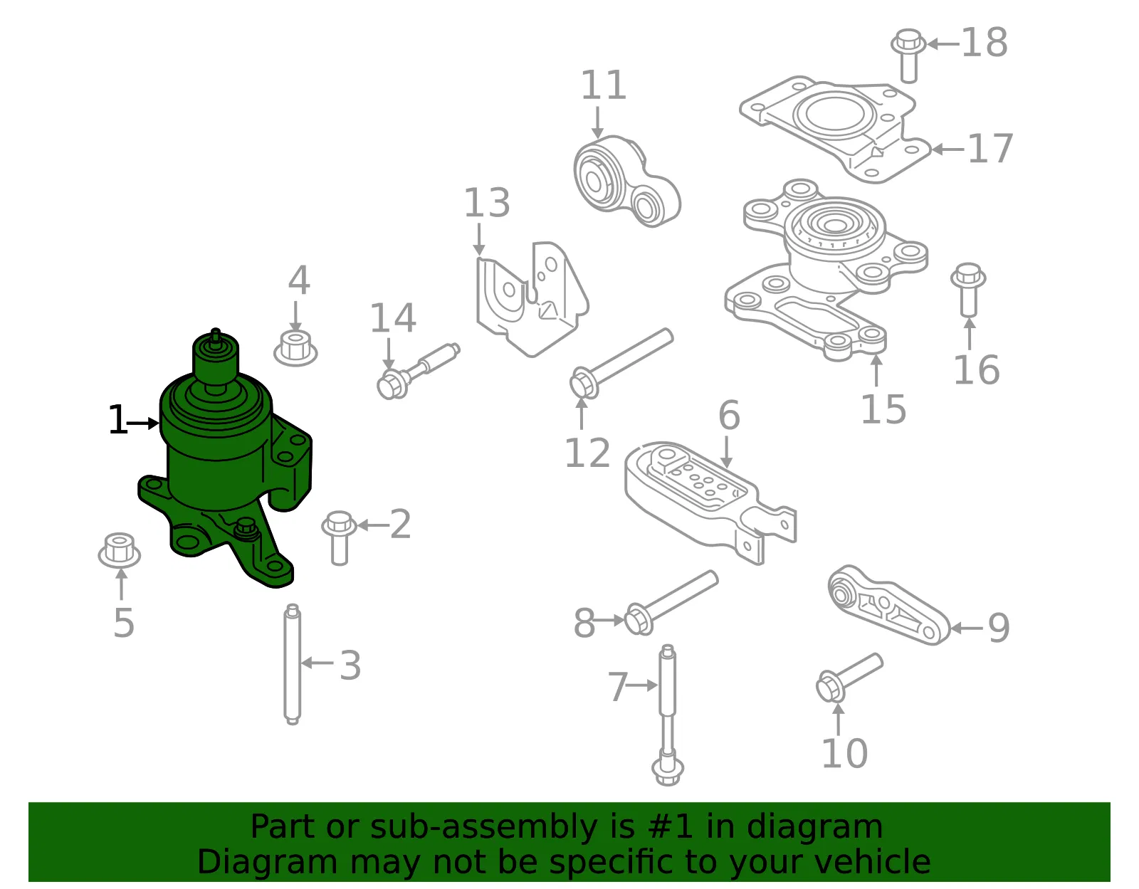 Engine Mount Bracket - Ford (dp5z6038b) - view 8