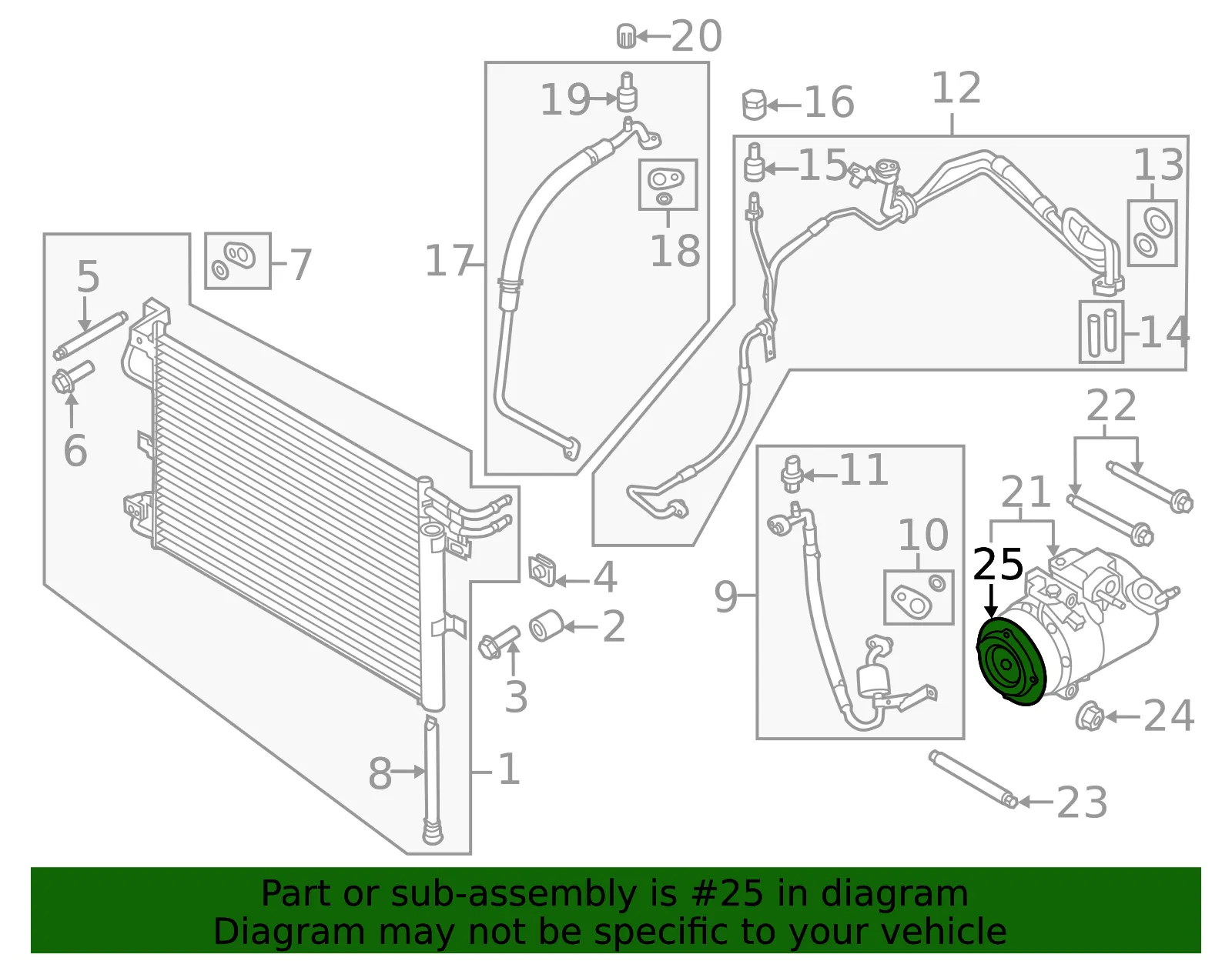 A/C Compressor Clutch - Ford (eb5z19d786a) - view 3