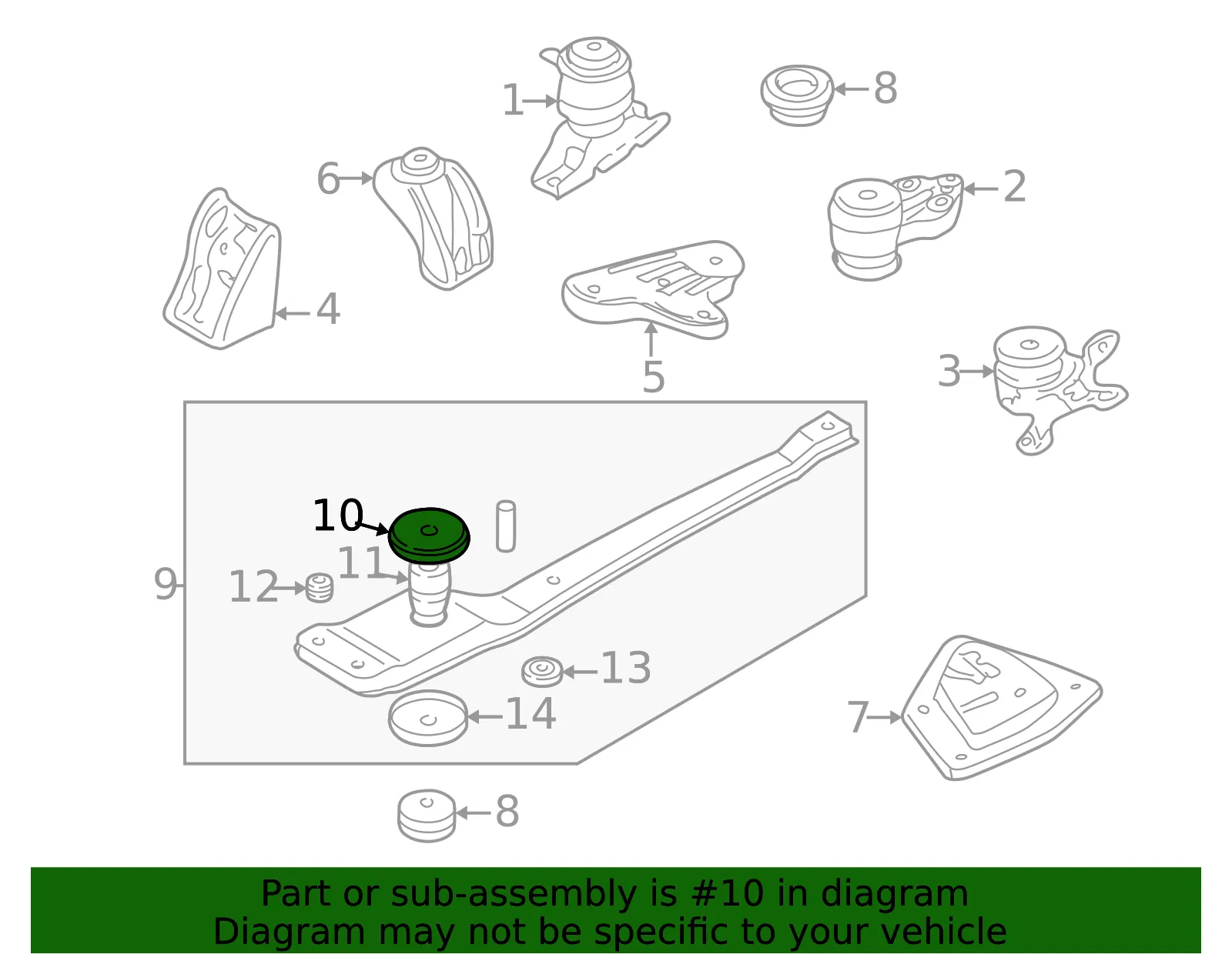 Engine Mount - Mazda (ec0139023) - view 2