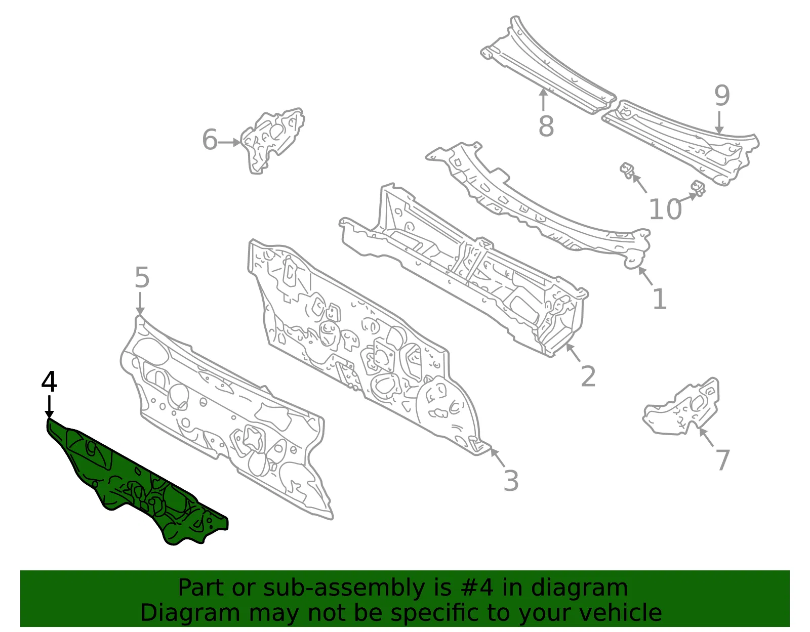 Engine Compartment Insulation - Mazda (ef9168611a) - view 2