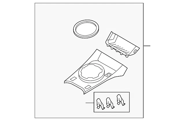 Automatic Transmission Shift Cover Plate - Mazda (eh4664340)