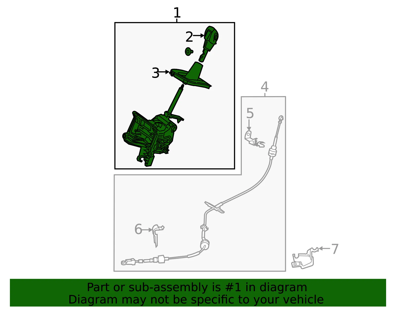 Automatic Transmission Shift Lever - Ford (ej5z7210mf) - view 8