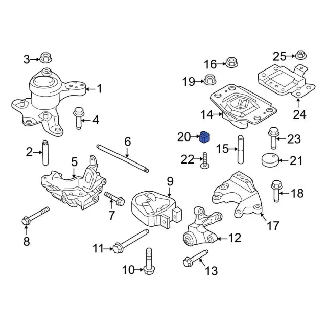 Engine Mount Isolator - Ford (f2gz6f028a) - view 4