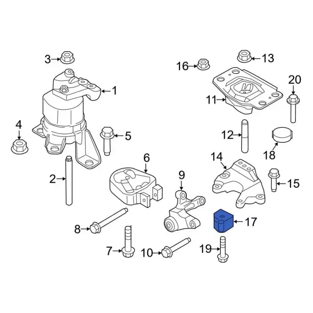 Engine Mount Isolator - Ford (f2gz6f028a) - view 5