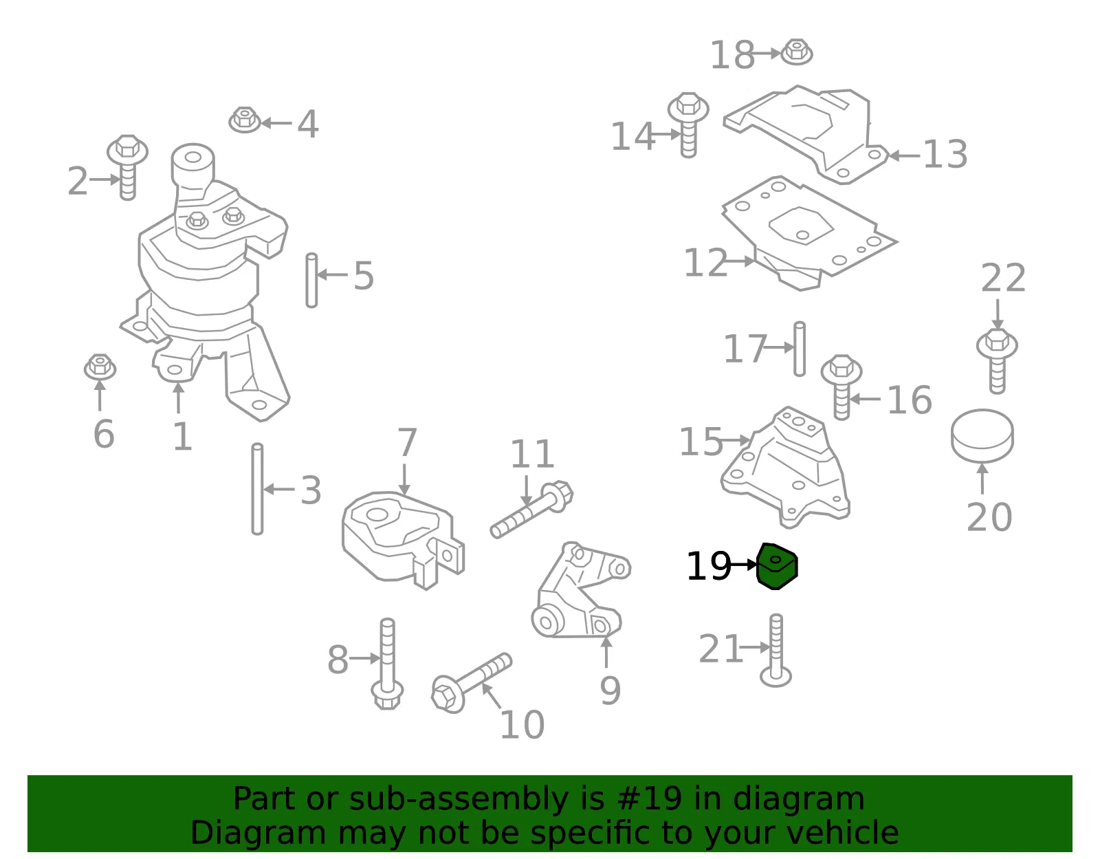 Engine Mount Isolator - Ford (f2gz6f028a) - view 9
