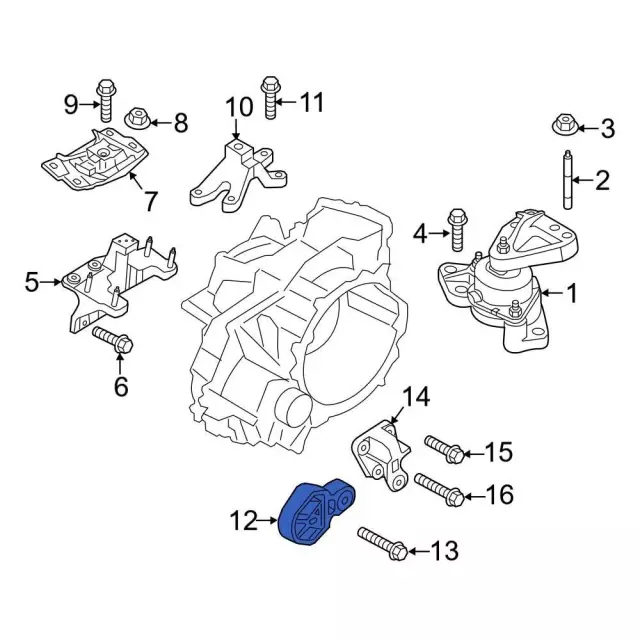 Engine Support Rod - Ford (fb5z6068c) - view 2