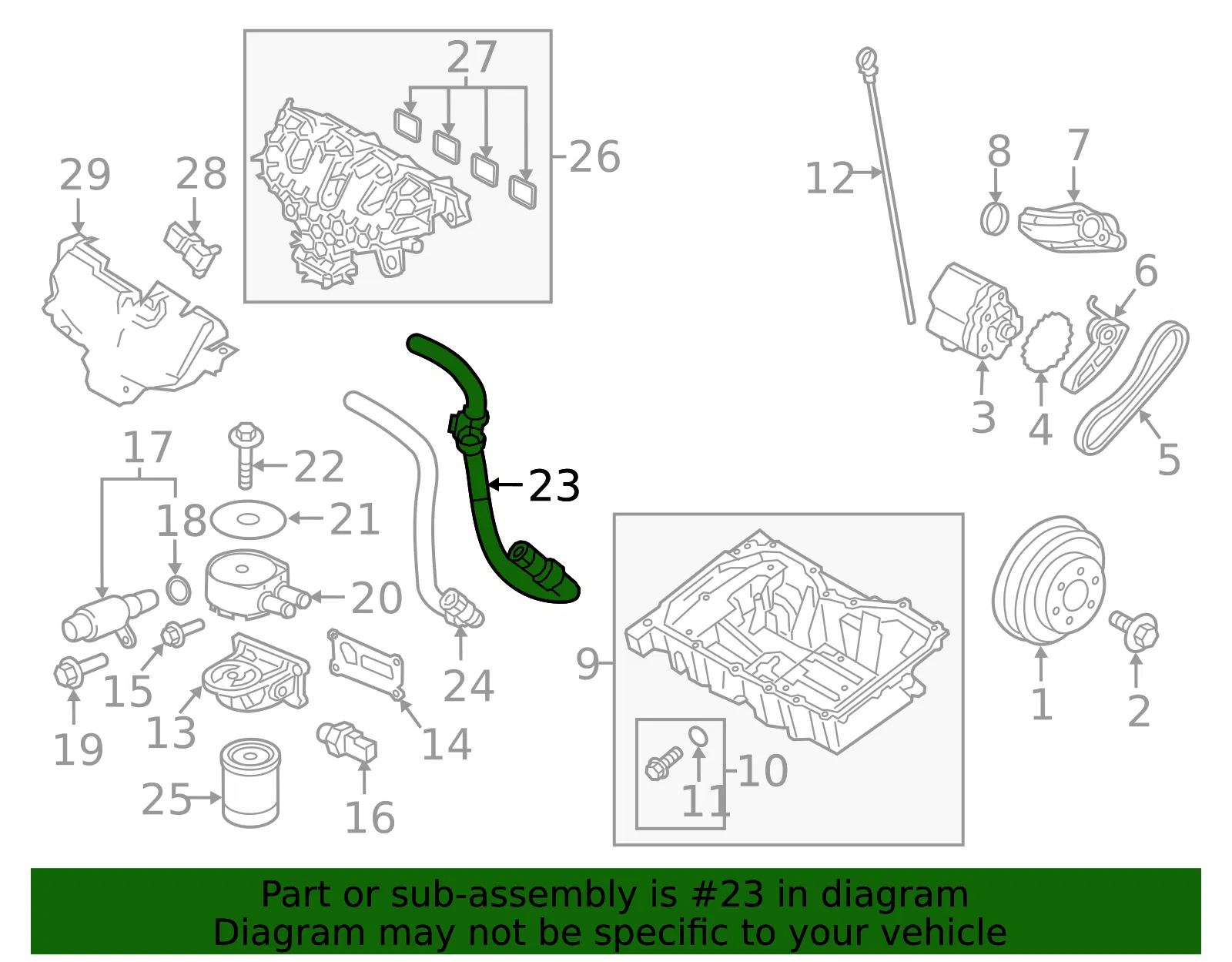 Engine Coolant Hose - Ford (fb5z6a715b) - view 3